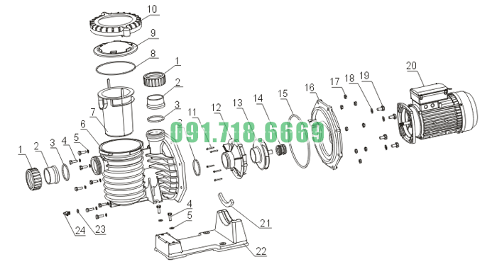 Ewara SCPB 150E Cấu Tạo