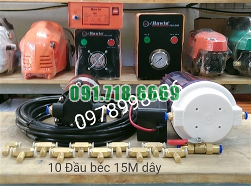 Bán TRỌN BỘ MÁY PHUN SƯƠNG 10 ĐẦU BÉC