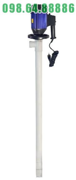 Bơm drum hóa chất nồng độ cao, lưu lượng lớn 100 lít/phút model JDT-600W