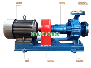 Bơm dầu nhiệt độ cao RY125-80-160 160m3/h, 50m, 22kW, 2900 vòng/phút